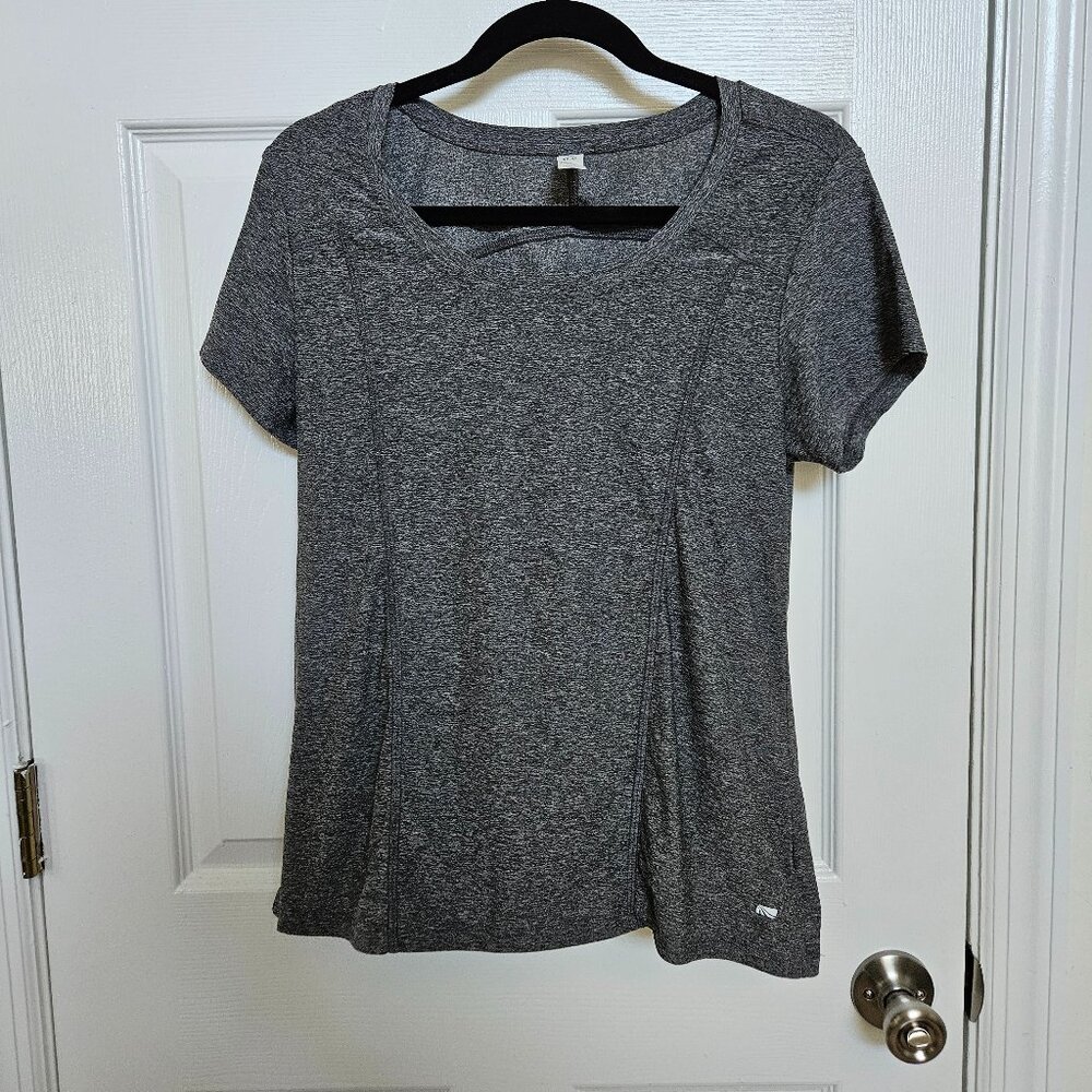Marika Grey Short Sleeve Athletic Top